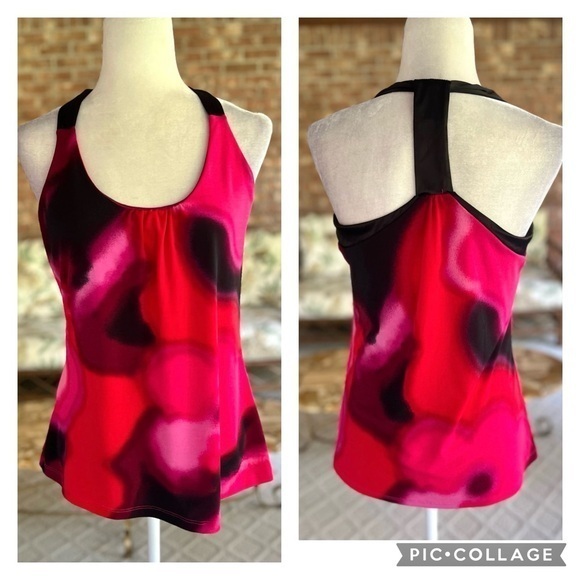 Express Red Multi Halter Tank Top S - Picture 1 of 12